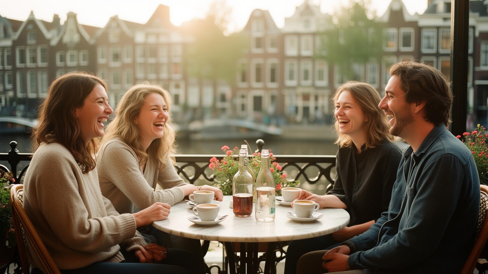 Ondernemers ontmoeten elkaar in een levendige regionale omgeving